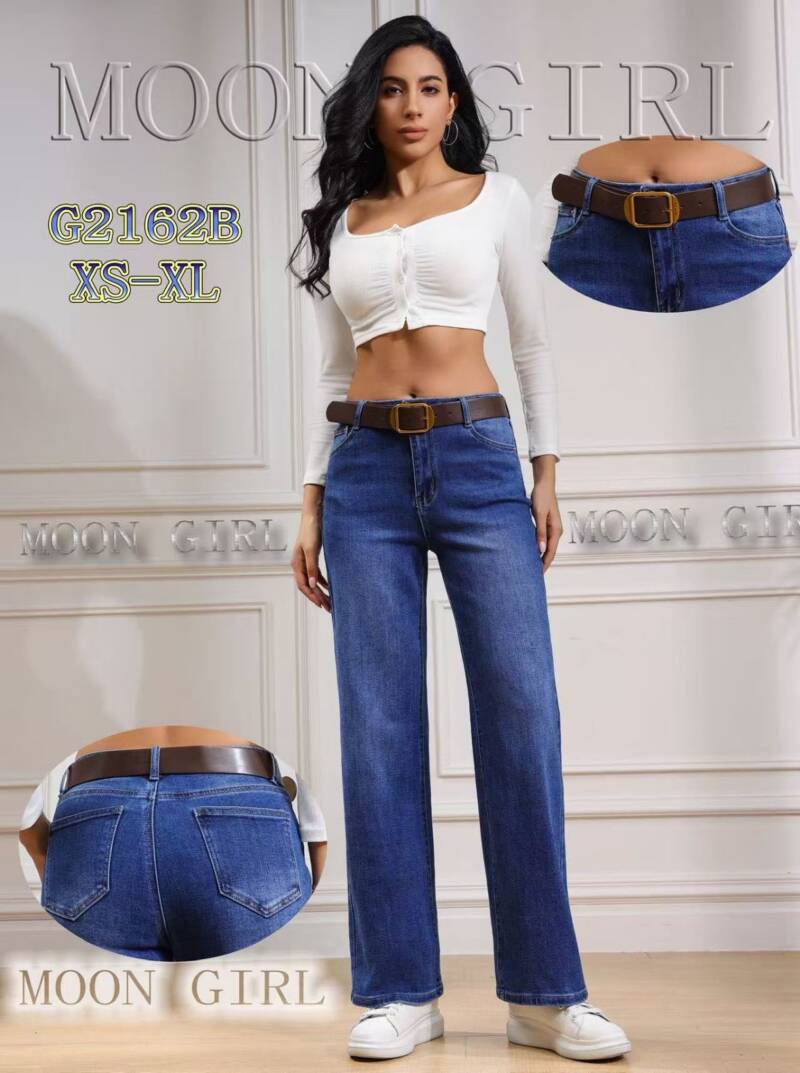 Spodnie damskie jeansy Roz XS-XL, 1 Kolor Paczka 10 szt